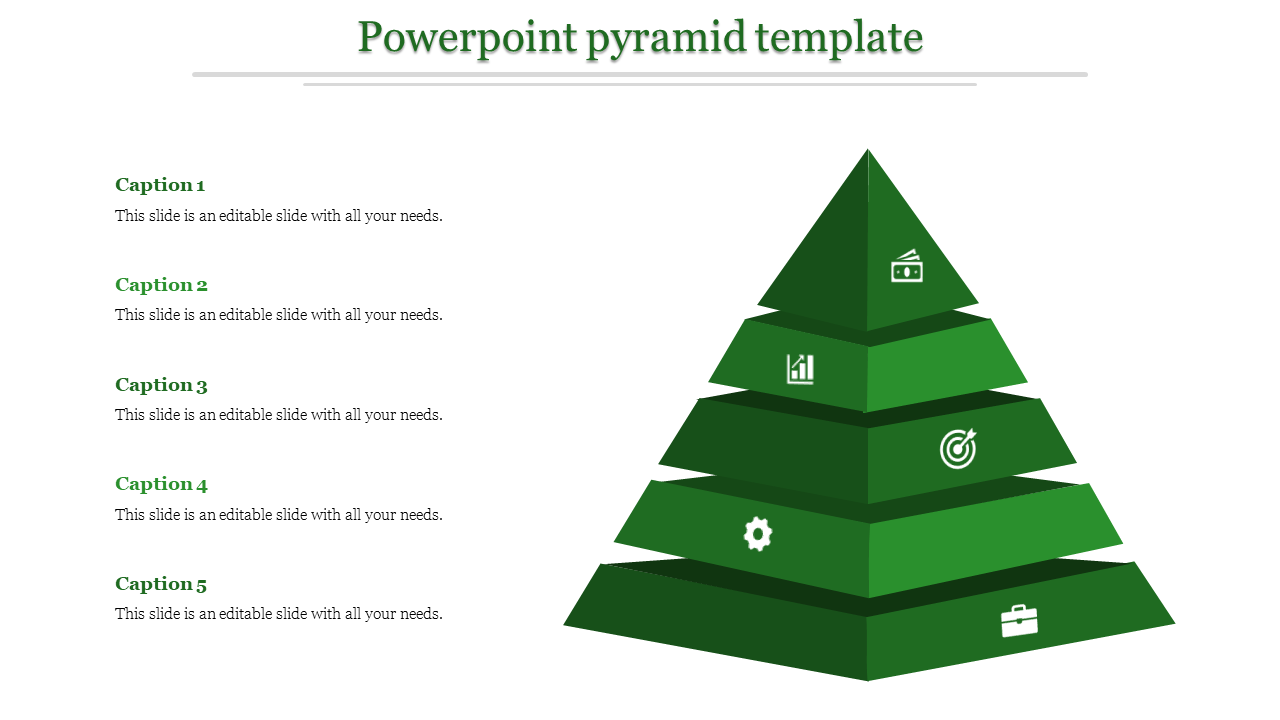 powerpoint pyramid template-powerpoint pyramid template-Green